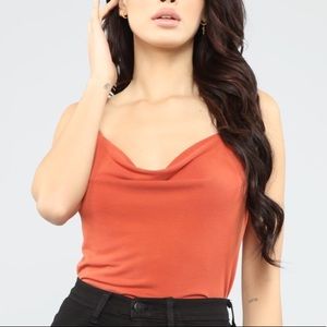 Kiss Me Slow Cami- Rust